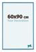 Your Decoration Cadre puzzle 60x90 cm Acier Bleu
