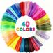 Système de stylo 3D filament en 40 couleurs, PLA, 1,75 mm, 200 mètres, incluant protège-doigts