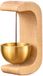Merkloos / Sans marque Stratify Commerce Magnetische deurbel van Bodhi-hout met windspel geluid