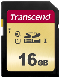 Transcend 16GB, UHS-I, SD