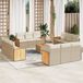 Maison Exclusive - Ensemble de jardin, composé de 13 pièces, avec coussins, beige, en polyrotin