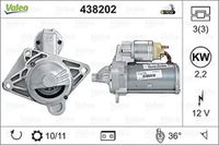 VALEO 438202 Starter motor (Refurbished A)