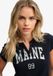 Superdry Athletic Essentials T-shirt Femme Manches Courtes Coton Eclipse Navy Taille 14