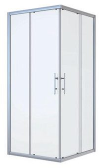 Nemo Start Profi douchecabine - 87x87x195cm - vierkant - 2 schuifdeuren - helder veiligheidsglas 5mm- chroom LXC90G