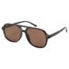 Mango Tortoise Print Dark Brown Sunglasses