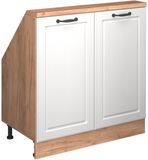 Vicco Rion Kast voor schuine wand – met 2 deuren Wit landhuis/gouden eik