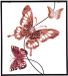 Pro Garden Wanddecoratie vlinder - roze - 43 x 38cm - metaal