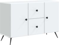 vidaXL Dressoir Wit 89 x 34,5 x 60 cm Bewerkt hout