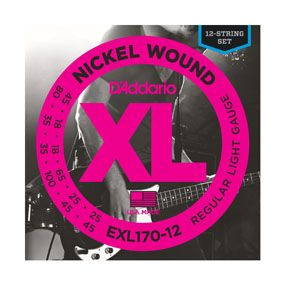 D'Addario EXL170-12 - Snaren voor muziekinstrumenten - 12 stuks
