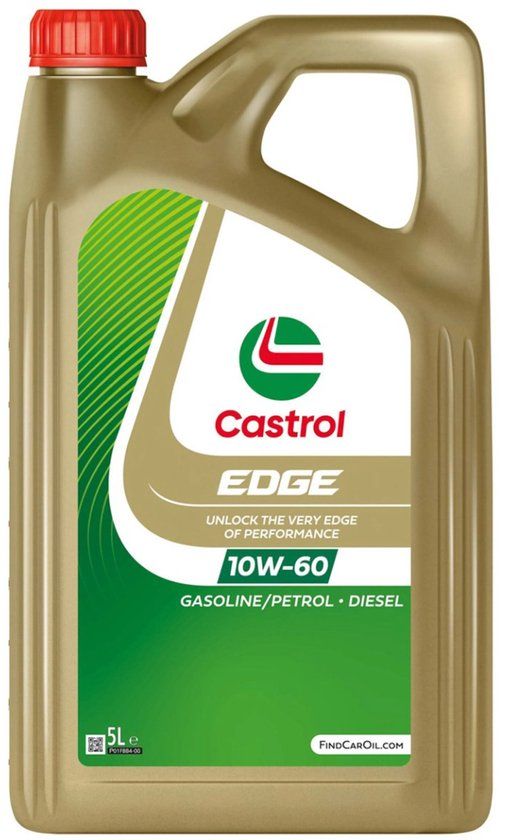Castrol Edge 10W-60 Supercar 5 Liter - Volsynthetische Motorolie voor Benzine Auto's