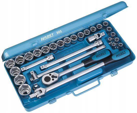 Hazet 905 Dopsleutelset Metrisch 1/2 (12.5 mm) 30-delig