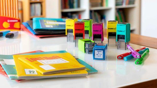 Trodat Motivatiestempel Edy 'Ster', blauw