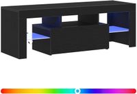 vidaXL TV-meubel 120 x 35 x 40 cm eiken zwart bewerkt hout