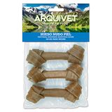 ARQUIVET Bone knoop leer 12 cm - zak met 3 stuks