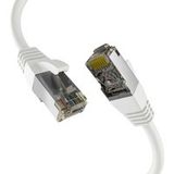Patchkabel CAT8.1 WEISS 5m RJ45 Patchkabel S/FTP PIMF, LSZH 2000MHz 40GB Netzwerkkabel - 1 VPE = 5 Stück