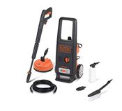 Black+Decker Hogedrukreiniger BXPW1600PE met terrasreiniger en vaste borstel, 1600 W, 125 bar, 420 l/u