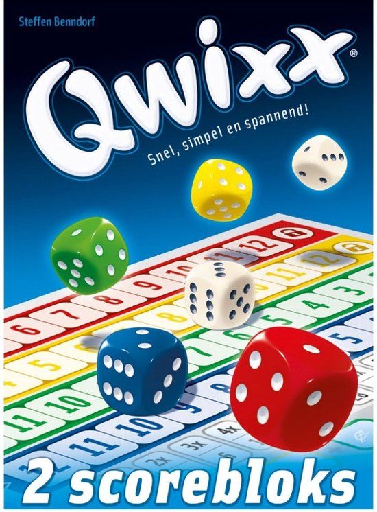 White Goblin Games Qwixx Blocks - Dobbelspel - 2 Scoreblocks - Uitbreiding