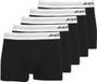 JACK&JONES APRBASIC TRUNKS 5 PACK Garçon Boxer Coton/Élasthanne Noir Uni M