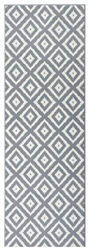 Hanse Home Vloerkleed - Skandi Ruitpatroon - Laagpolig - 80x300cm - Muis