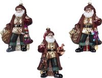 Decoris Kerstman glas l8b12.8h18.8 cm a3 kerst