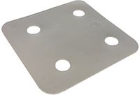 GB GEBR. BODEGRAVEN B.V. Drukplaat zonder sleuf transparant 1 x 70 x 70mm KS 34701