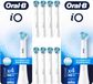 Oral-B iO ULTIMATE CLEAN witte opzetborstels voor elektrische tandenborstels, 8 stuks