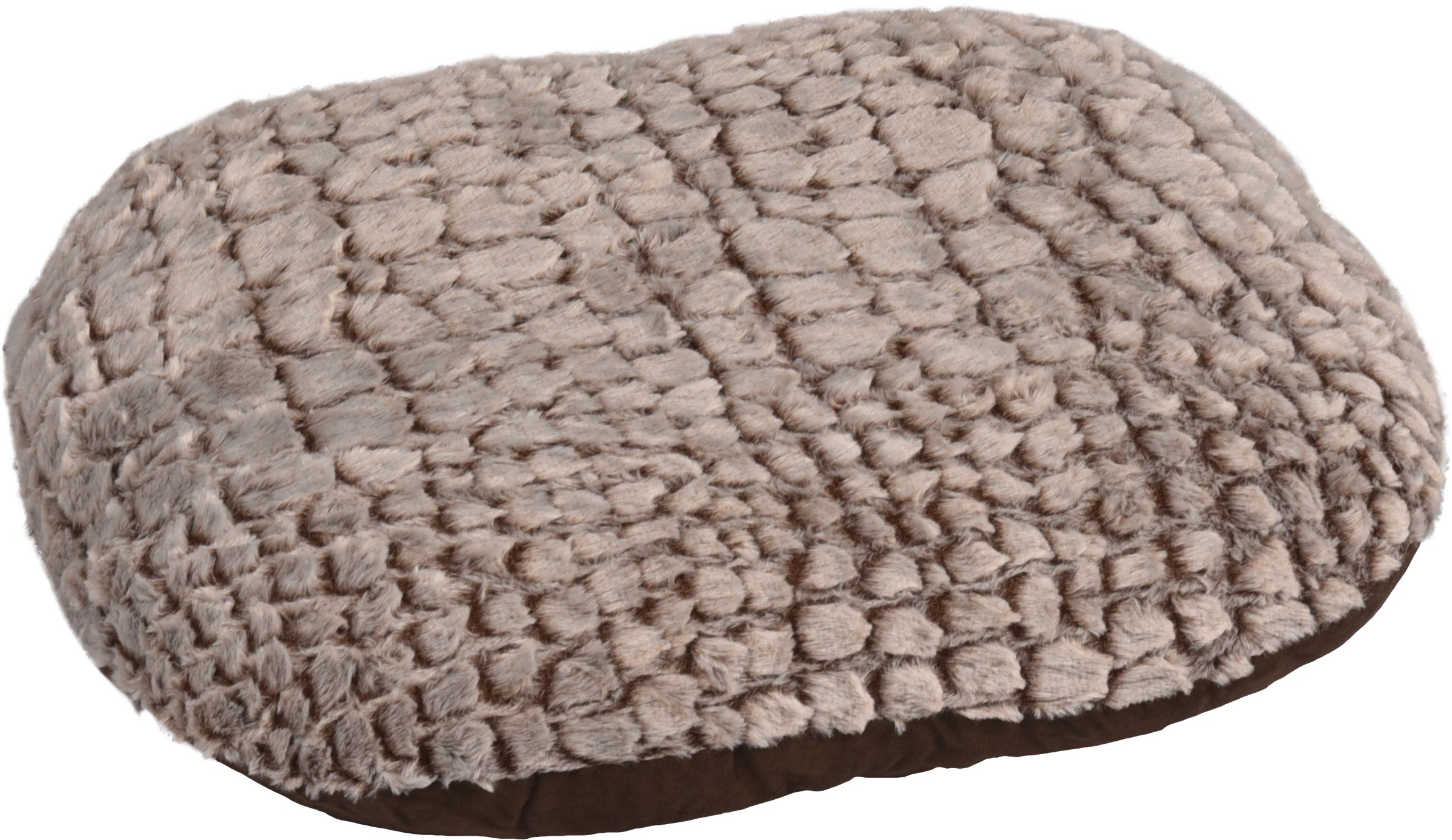 FLAMINGO Kussen Snoozzy Ovaal+rits Bruin 60x 50x8cm