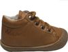 Naturino Cocoon Wool - mt 23 - bumper lederen warme veterschoenen - cognac
