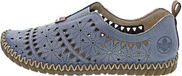 Rieker M2852 MocassinDames, Blauw, 40 EU