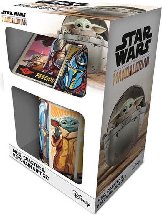 Star Wars The Mandalorian (S2) Mok, Onderzetter en Sleutelhanger Cadeauset