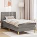 vidaXL Bedframe met matras met hoofdeinde Taupe 100 x 200 cm Stof