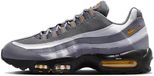 Nike Air Max 95 Sneakers Unisex Leder Rubber Grau Orange Schwarz Erwachsene Männer Niedrige Sneaker