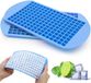Ibenzoa® Mini-glaçons flexibles en silicone LFGB, set de 2, Bleu