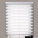 Double roller blind, white, wide, 50 cm wide x 120 cm high