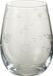J-Line Glas Gegraveerd - Transparant - 4 Stuks