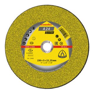 Klingspor A 24 EX doorslijpschijven - 230 x 3 x 22,23 mm - 25 stuks