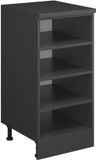 Vicco Schuin dak kast Rion, Antraciet/Antraciet, 40 x 46 cm