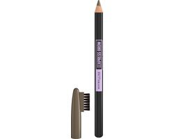 Maybelline New York Express Brow Shaping Pencil 03 Medium Brown Bruin Wenkbrauwpotlood en Borstel