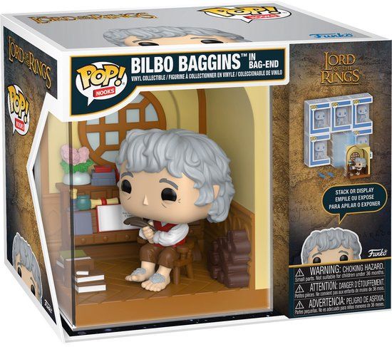 The Lord Of The Rings Funko Pop! Bilbo Baggins in Bag End (Pop! Nooks) Vinylfiguur