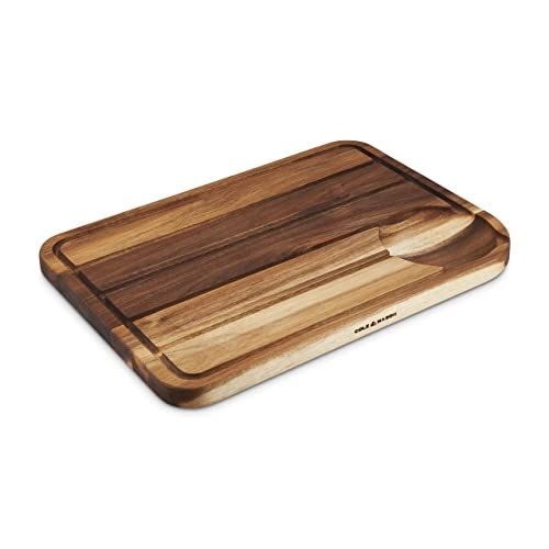 Cole & Mason Berden Trancheerplank - Vlees Snijplank met Sapgroef - Acaciahout - 467x347x29mm