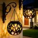 Wan GmbH Lanternes solaires - Décoration de jardin extérieure - Créer un éclairage extérieur - Étanche IP65 - Lot de 2 - Noir