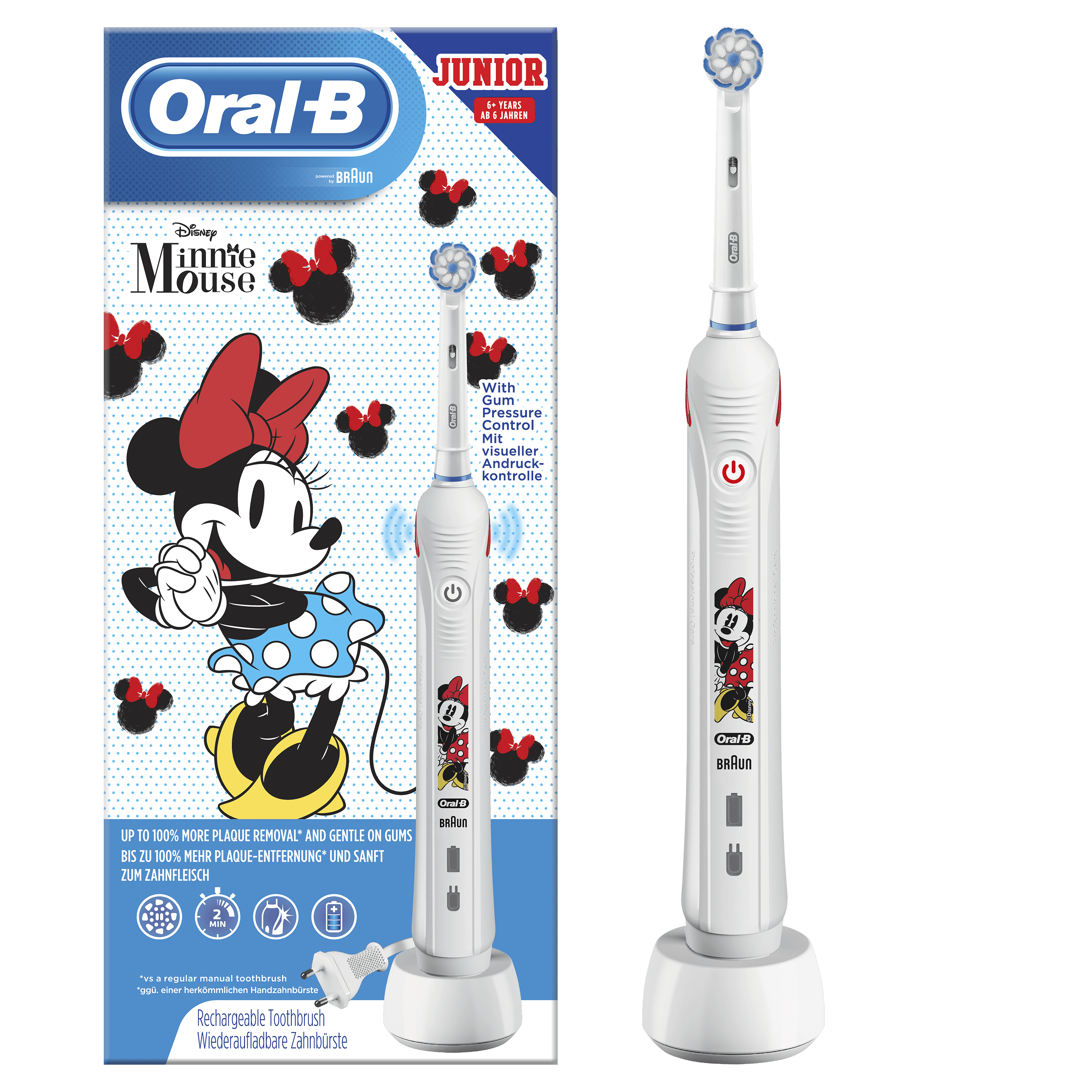 Oral-B Junior Elektrische Tandenborstel Minnie Powered By Braun