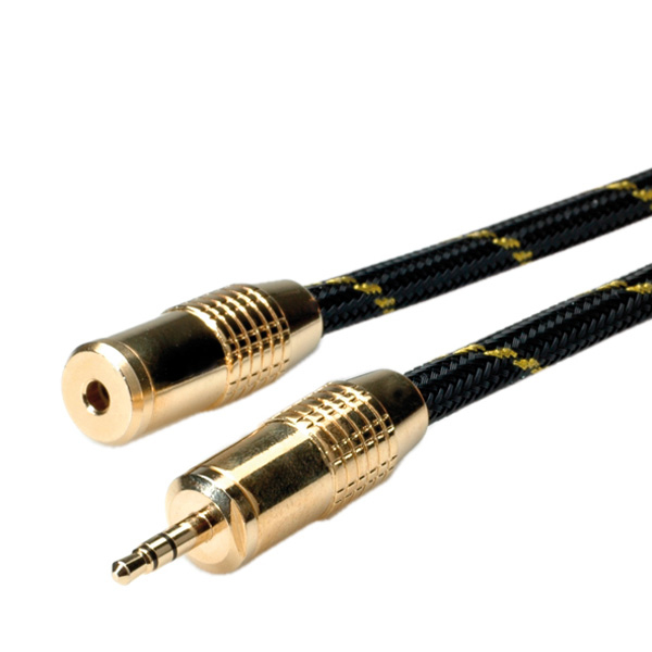 ROLINE GOLD 3.5mm Audio Extension Cable, Male - Female 10.0m