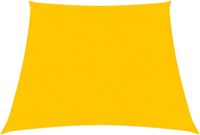 vidaXL Zonnezeil 160 g/m² 3/4x2 m HDPE geel