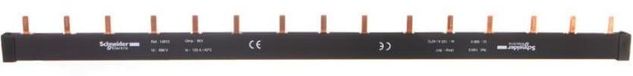 Domae klemmenrail, 3-polig, 63A, lengte = 405mm, 15x27mm, artikelnummer 14813