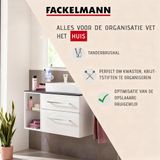 Fackelmann Vision Tandpothouder van glas en chroom