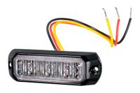 HELLA 2XD 014 561-601 LED-Flitslamp - BST - 12/24V - Rood - Schroefaansluiting/Opbouw - Kabel: 200mm - Stekker: open kabeleinden - Set