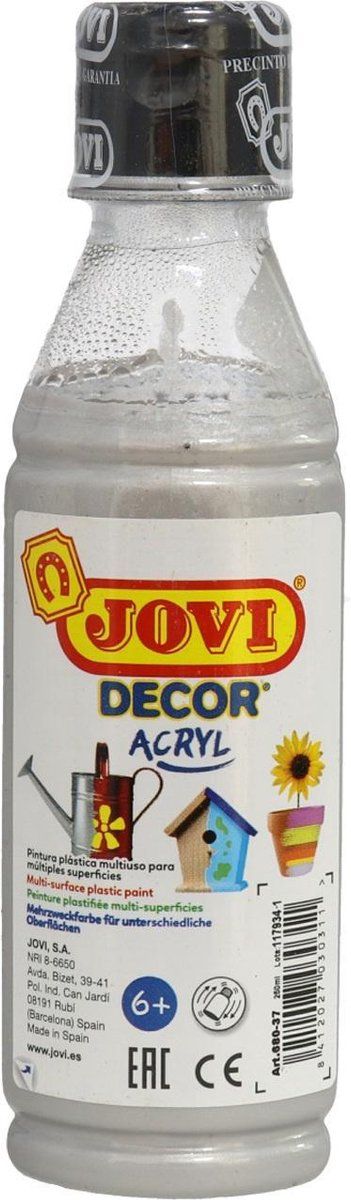 Jovi Acrylverf Decor Junior - Zilver - 250 ml