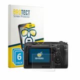 BROTECT - Screenprotector voor Canon EOS C50 - Folie Beschermfolie transparant 6 Stuks