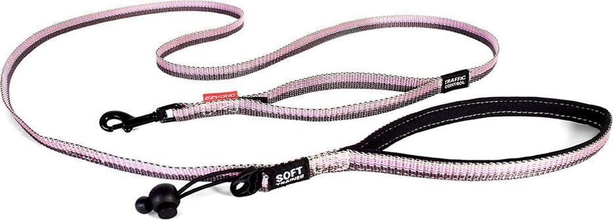 EzyDog Soft Trainer LITE - Hondenriem kleine honden - 180cm x 12mm - Roze Candy roze